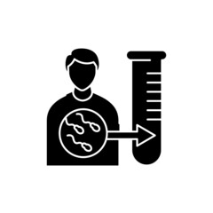 Sperm donation olor line icon. Pregnancy. Pictogram for web page, mobile app, promo.