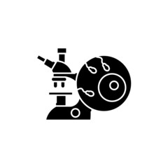 In vitro fertilization olor line icon. Pregnancy. Pictogram for web page, mobile app, promo.