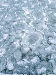 ice patterns on the lake