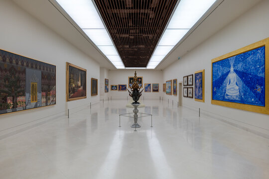 Bangkok, Thailand - December 2021: Museum of Contemporary Art (MOCA BANGKOK), Bangkok, Thailand. The Museum is privately owned by business executive Boonchai Bencharongkul, and was opened in 2012