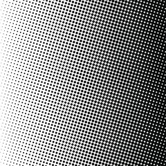 White and black circles, gradient halftone background. Vector illustration.