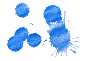 abstract acrylic watercolor paint brush stroke texture isolated on white background for logo and banner. design, creative, and illustration.