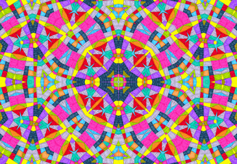 Abstract background with bright colorful pattern