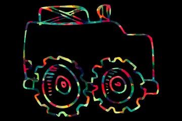 3d render illustration, Amazing and unique picture of transportation