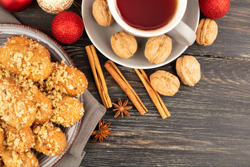 Christmas honey cookies Melomakarona