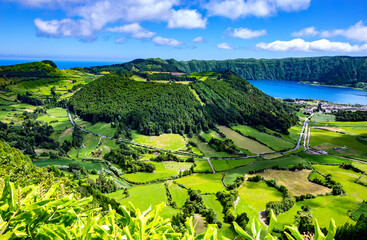 Caldeira do Alferes, Sete Cidades, São Miguel Island, Azores, Açores, Portugal, Europe.