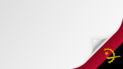 EPS10 Vector Patriotic background with Angola flag colors.