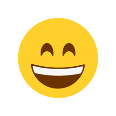 Grinning Face with Smiling Eyes emoji vector