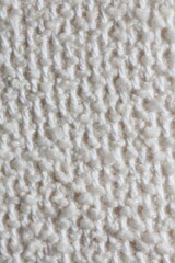 texture of white jacquard fabric of large weave