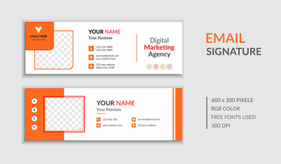 Creative Minimalist Email Signature Design Template