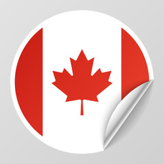 EPS10 Vector Patriotic background with Canada flag colors.
