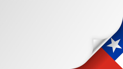 EPS10 Vector Patriotic background with Chile flag colors.