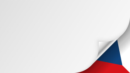 Naklejka premium EPS10 Vector Patriotic background with CzechRepublic flag colors.