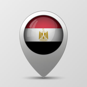 EPS10 Vector Patriotic background with Egypt flag colors.