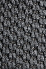 texture of black jacquard fabric of large weave