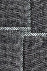 texture of black jacquard fabric of large weave