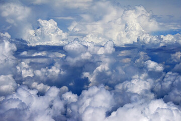 Naklejka na ściany i meble Aerial view of clouds, China