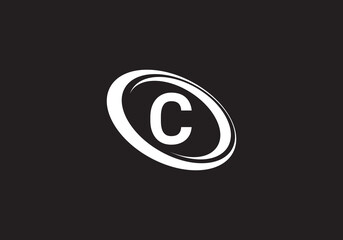this is a creative C letter rounded icon design