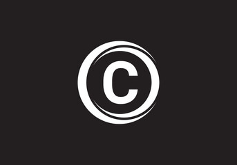 this is a creative C letter rounded icon design