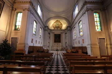 L'église des missions étrangères aussi appelée chapelle de l'épiphanie, construite en 1683, ville de Paris, Ile de France, France