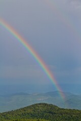 rainbow over the mountains