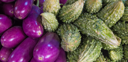 Selling vegetable at the market, Kathmandu, Nepal