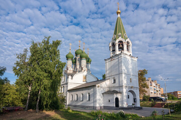 Fototapeta na wymiar Assumption Church on Ilinskaya Hill, Nizhny Novgorod, Russia.