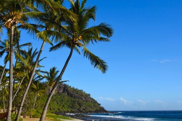 Grande Anse Plage, Ile de la Réunion, Océan Indien.