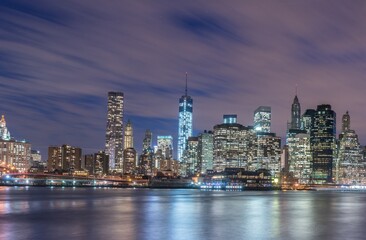 Fototapeta na wymiar View of lower Manhattan from Brooklyn