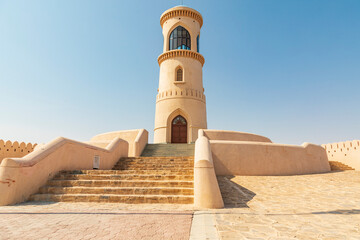 Middle East, Arabian Peninsula, Al Batinah South. The Al Ayjah lighthouse in Sur, Oman.
