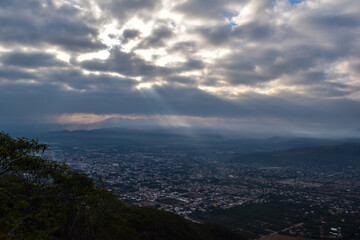 clouds over the city of Autlan, Jalisco 