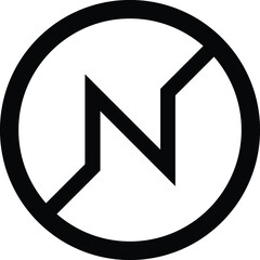 N letter logo