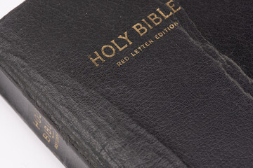 holy bible on white background