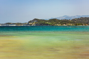 Obraz premium Summer resort seascape, Sidari, Corfu island, Greece,