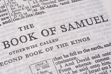 Fototapeta premium bible book of Samuel