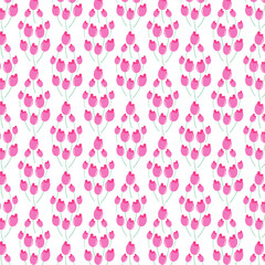 Cute floral vector seamless pattern with roses. Great for textile, fabric or paper design. Very gentle and girlish. 