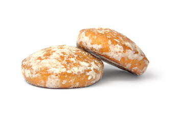 Russian gingerbread on white background