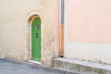 Fototapeta na wymiar Europe, France, Luberon. Exterior of village house.