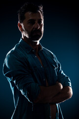 Attractive trendy man