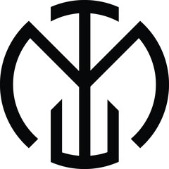 Mtw monogram logo concept 
