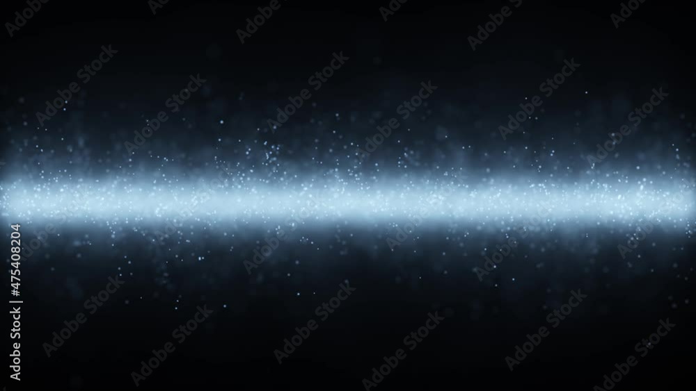 Poster seamless looping bouncing blurred particles copy space animation background.