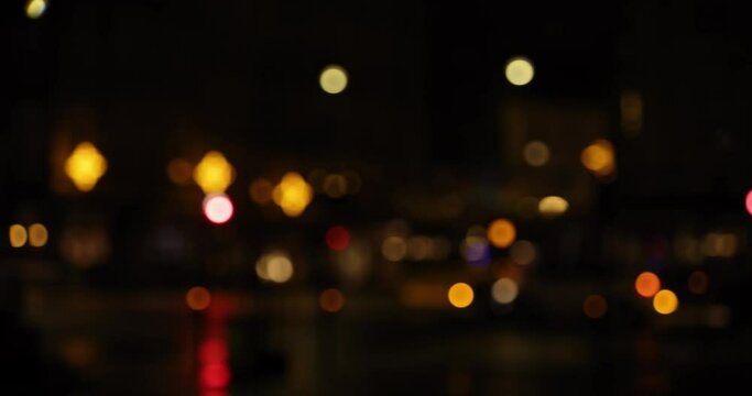 Street Scene At Night
