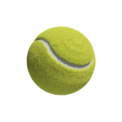 Tennis ball isolated on white - 3D render