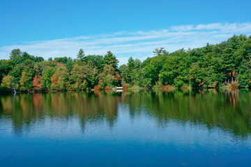 Tranquil lake and reflections