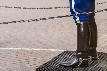 Sweden, Stockholm, Gamla Stan, Old Town, Royal Palace, Changing of the Guard ceremony