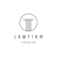 Law firm logo icon design template vector