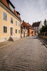 Sweden, Gotland Island, Visby, town street