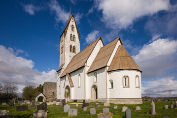 Sweden, Gotland Island, Gothem, Gothem church, 14th century (Editorial Use Only)