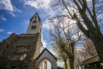 Fototapeta na wymiar Sweden, Gotland Island, Gothem, Gothem church, 14th century (Editorial Use Only)