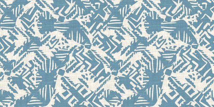 Seamless two tone hand drawn brushed effect pattern border swatch. High quality illustration. Collage of minimal drawings arranged in a seamless pattern with fabric texture overlay. Rough scribble.